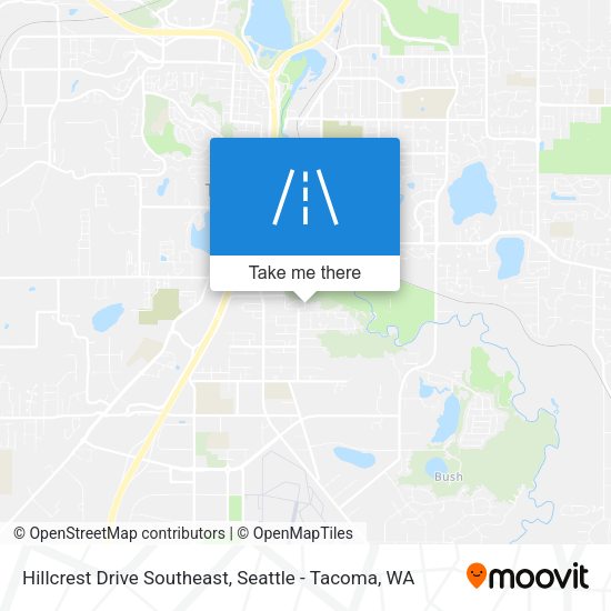 Hillcrest Drive Southeast map