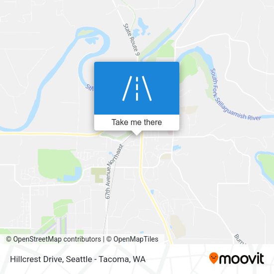 Mapa de Hillcrest Drive