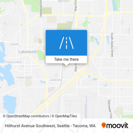 Hillhurst Avenue Southwest map
