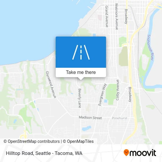 Mapa de Hilltop Road