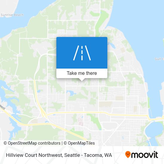 Hillview Court Northwest map