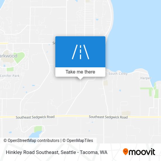 Mapa de Hinkley Road Southeast