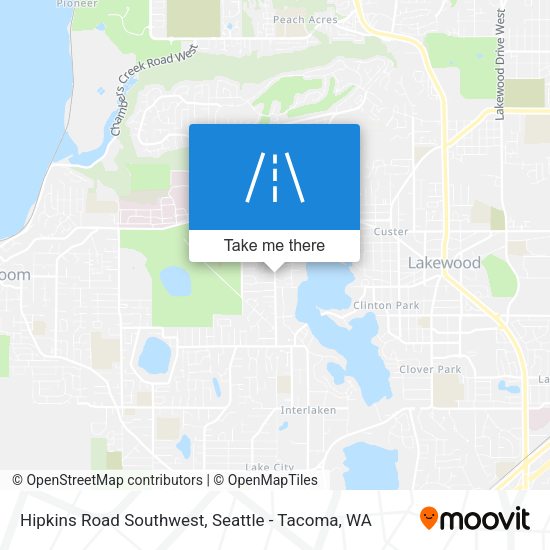 Hipkins Road Southwest map