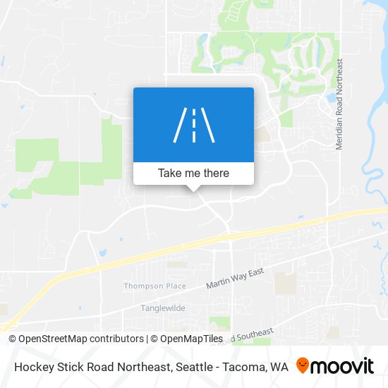 Mapa de Hockey Stick Road Northeast