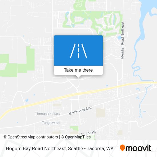 Hogum Bay Road Northeast map