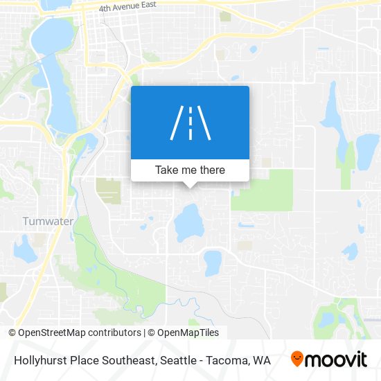 Mapa de Hollyhurst Place Southeast