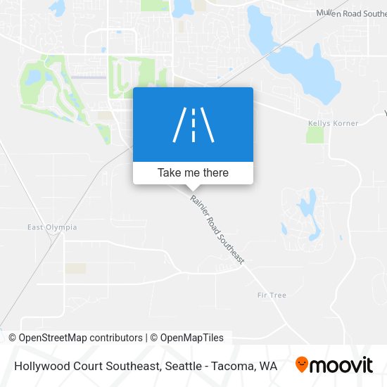 Mapa de Hollywood Court Southeast