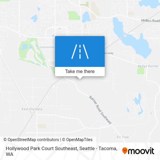 Mapa de Hollywood Park Court Southeast