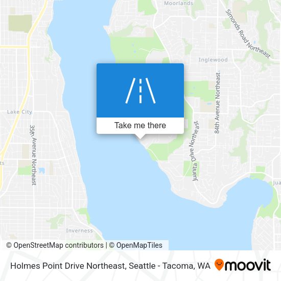 Holmes Point Drive Northeast map