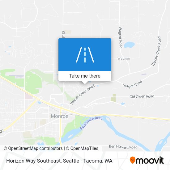 Horizon Way Southeast map