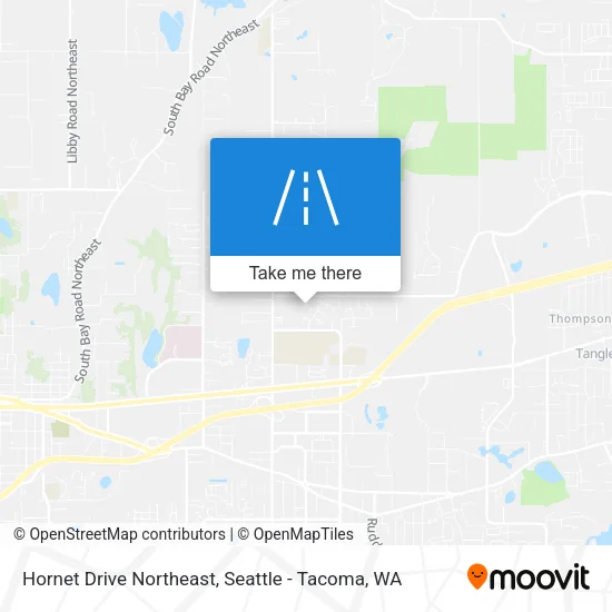 Hornet Drive Northeast map