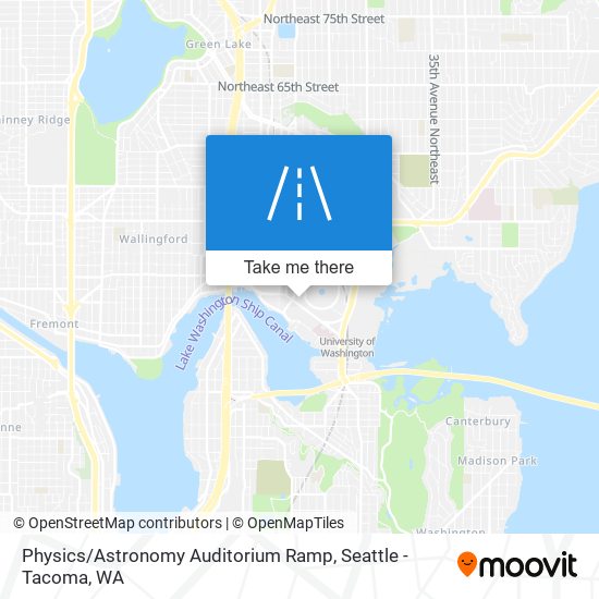 Physics / Astronomy Auditorium Ramp map