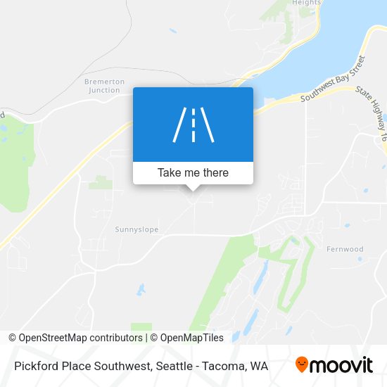 Mapa de Pickford Place Southwest