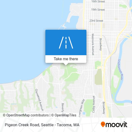 Mapa de Pigeon Creek Road
