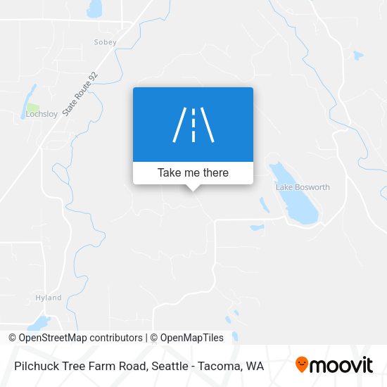 Pilchuck Tree Farm Road map