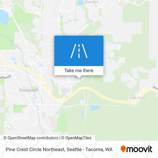 Mapa de Pine Crest Circle Northeast