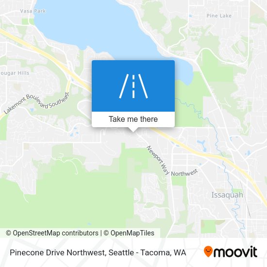 Pinecone Drive Northwest map
