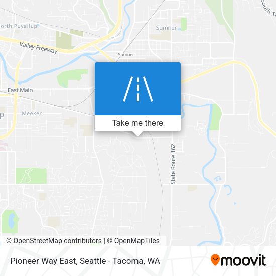 Pioneer Way East map