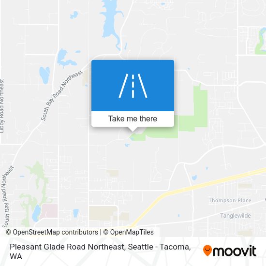 Pleasant Glade Road Northeast map