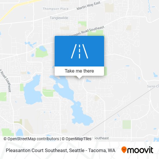 Mapa de Pleasanton Court Southeast