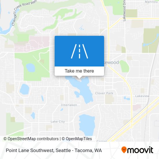 Point Lane Southwest map