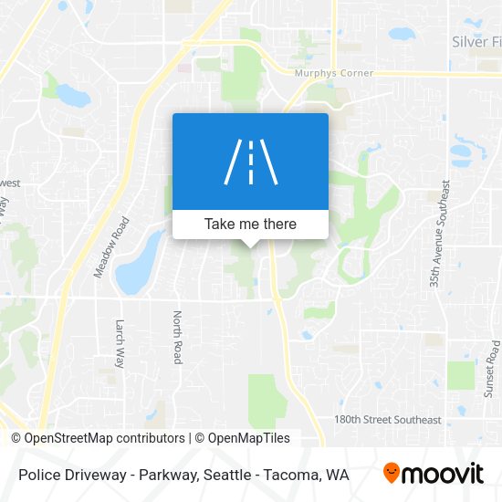 Police Driveway - Parkway map