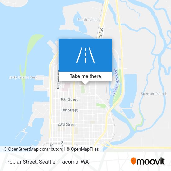 Poplar Street map