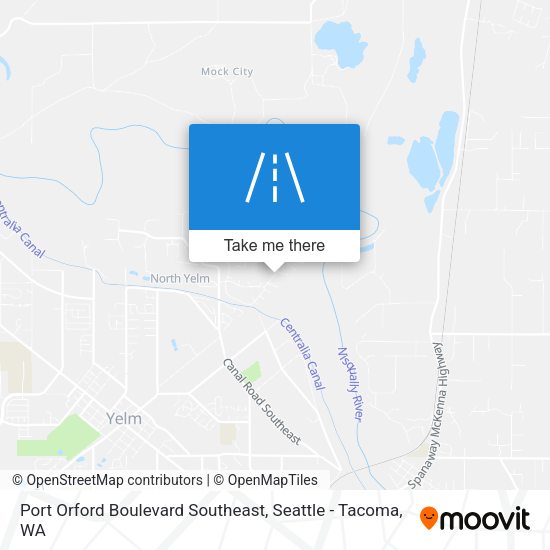 Port Orford Boulevard Southeast map