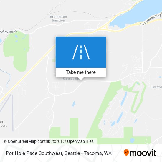 Pot Hole Pace Southwest map