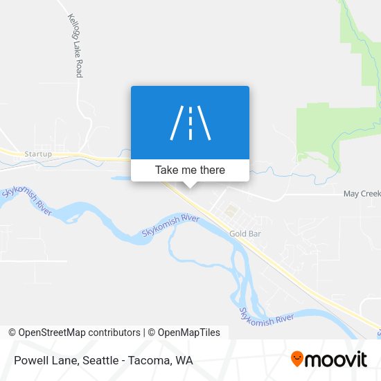 Powell Lane map