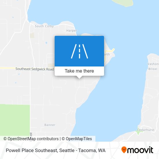 Mapa de Powell Place Southeast
