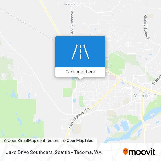 Mapa de Jake Drive Southeast