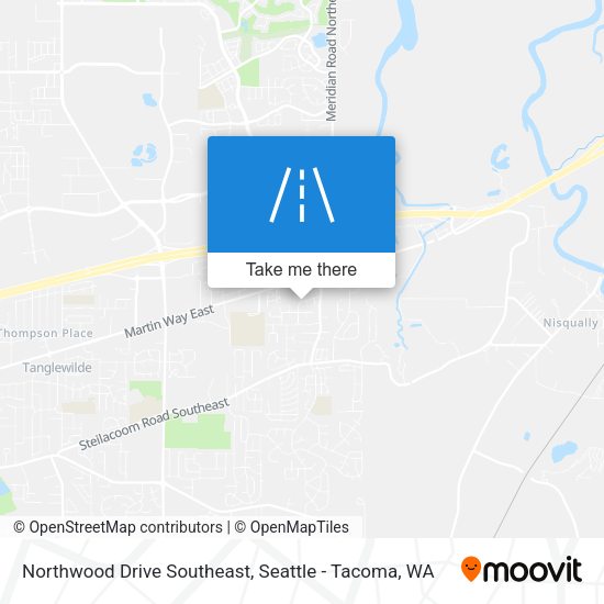 Northwood Drive Southeast map