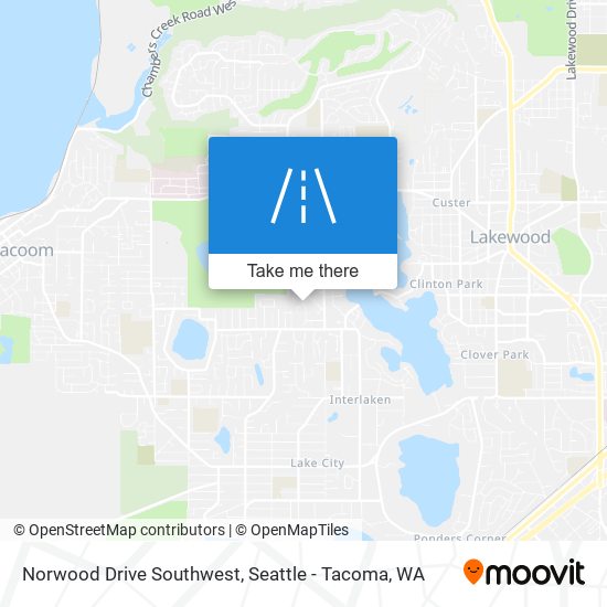Norwood Drive Southwest map