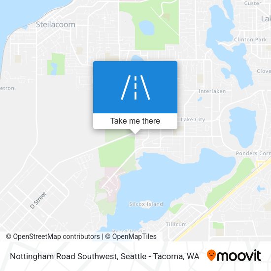 Mapa de Nottingham Road Southwest