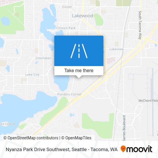 Nyanza Park Drive Southwest map
