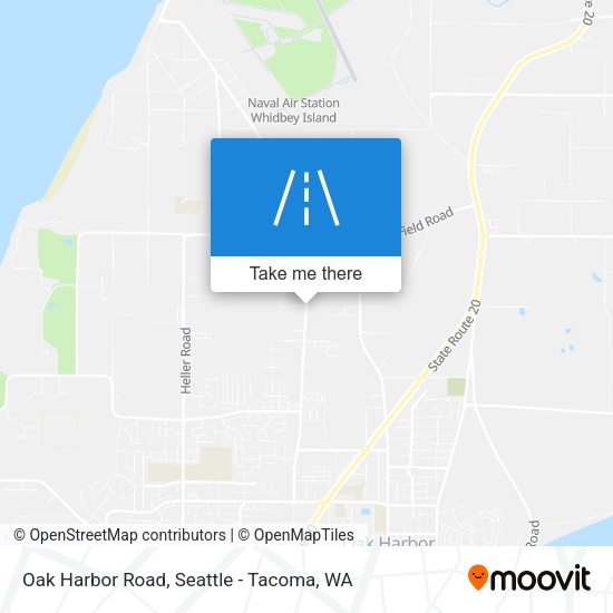 Oak Harbor Road map