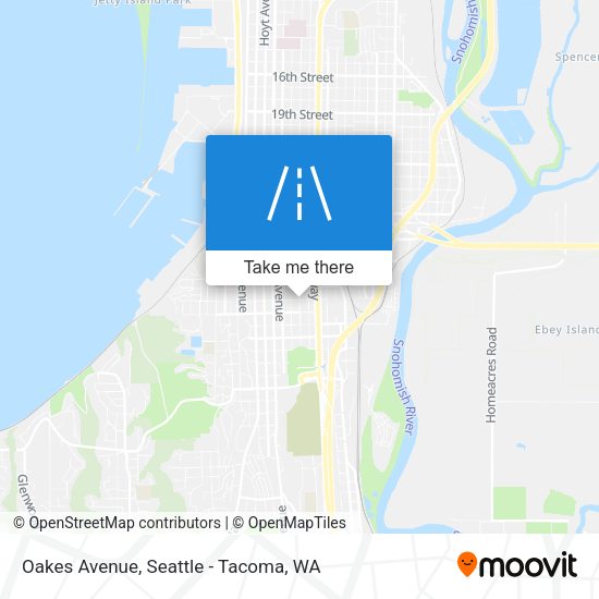 Mapa de Oakes Avenue