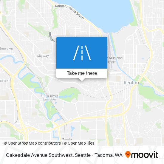 Oakesdale Avenue Southwest map