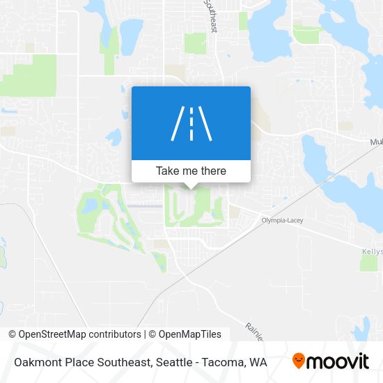 Mapa de Oakmont Place Southeast