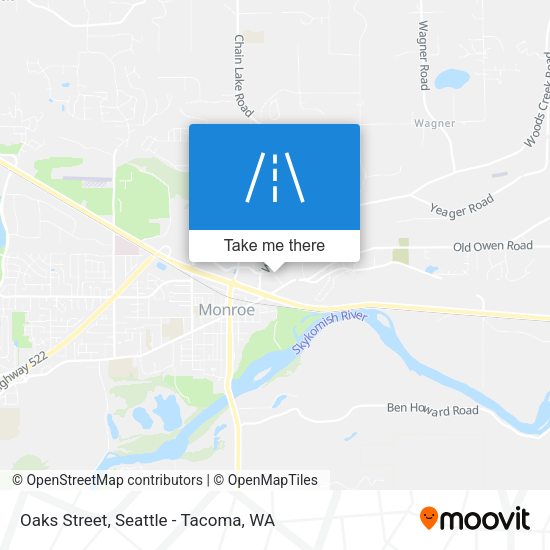 Oaks Street map