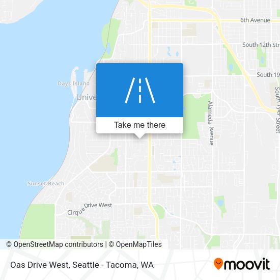 Mapa de Oas Drive West