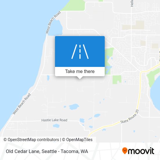 Old Cedar Lane map