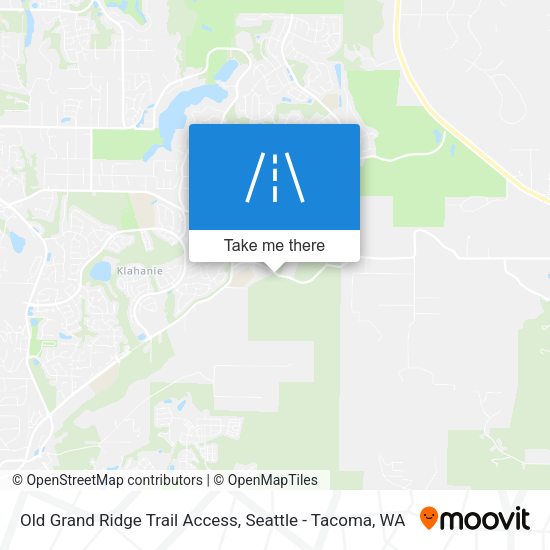 Old Grand Ridge Trail Access map