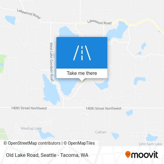 Old Lake Road map