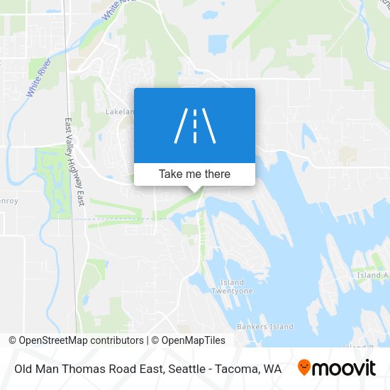 Old Man Thomas Road East map