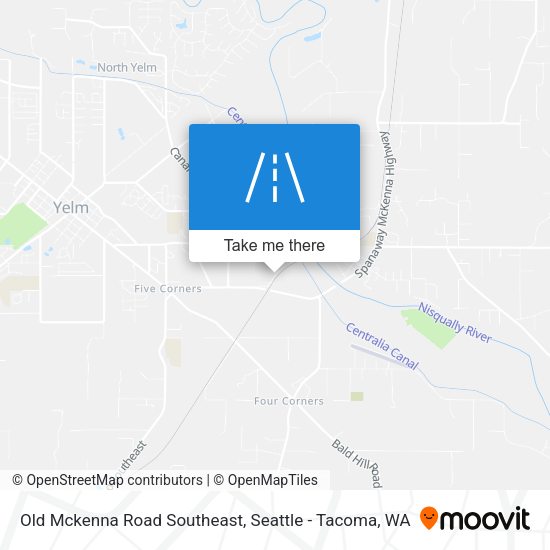 Old Mckenna Road Southeast map