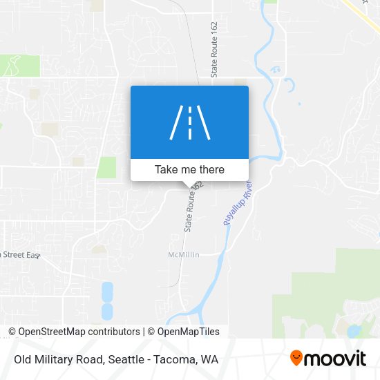 Old Military Road map