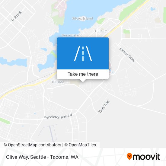 Olive Way map