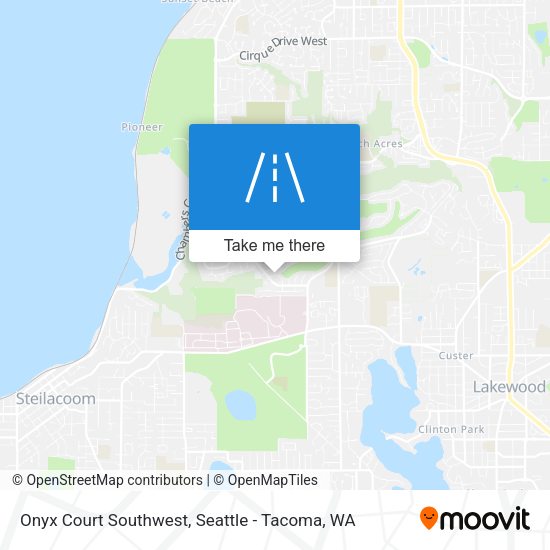 Mapa de Onyx Court Southwest